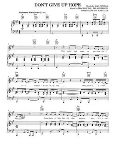 Don't Give Up Hope - Mac Powell, Third Day (Piano-Vocal-Guitar)