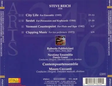 Steve Reich - City Life, Sextet - Mauro Ceccanti - Contempoartensemble (2002)