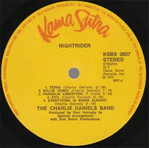 Charlie Daniels Band, The - Nightrider (Kama Sutra KSBS 2607) (NL 1975) (Vinyl 24-96 & 16-44.1)