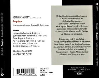 Paul Van Nevel, Huelgas Ensemble - Jean Richafort: Requiem [in Memoriam Josquin Desprez] (2002)