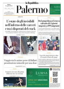 la Repubblica Palermo - 17 Agosto 2024