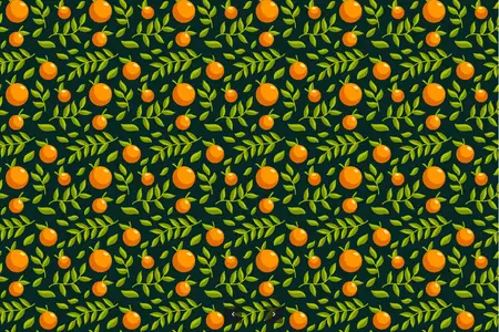 EE - Orange Fruits Seamless Pattern 3UYEG87