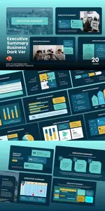 Executive Summary Dark Ver. - Powerpoint Template