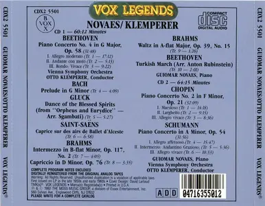 Guiomar Novaes, Otto Klemperer - Beethoven, Chopin, Schumann: Piano Concertos (1992)