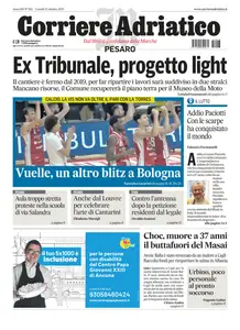 Corriere Adriatico Pesaro - 13 Ottobre 2025