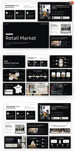 Retail Market - PowerPoint Template GVC742S