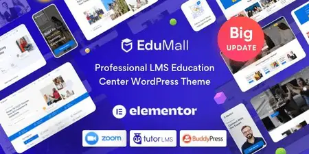 EE - Themeforest - EduMall - Professional LMS Education Center WordPress Theme 29240444 v3.9.5