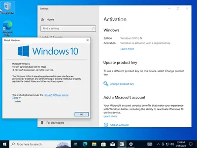 Windows 10 22H2 build 19045.4412 AIO 16in1 Multilingual Preactivated May 2024