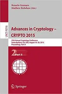 Advances in Cryptology -- CRYPTO 2015, Part II