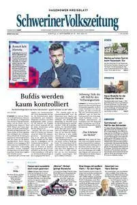 Schweriner Volkszeitung Hagenower Kreisblatt - 03. September 2018