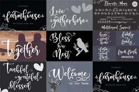 Farmhouse - Modern Stylish Script Font