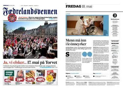 Fædrelandsvennen – 18. mai 2018