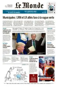 Le Monde du Vendredi 19 Juin 2020