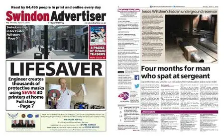 Swindon Advertiser – April 13, 2020