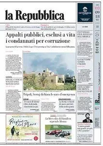 la Repubblica - 3 Settembre 2018