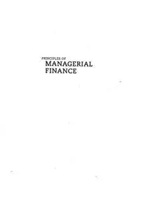 Finance - Principles of Managerial Finance