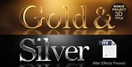 Gold & Silver Presets - Project & Presets for After Effects (VideoHive)