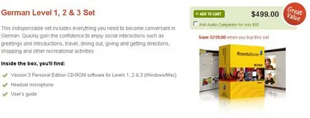Rosetta Stone German Level 1,2,3 Win an Mac