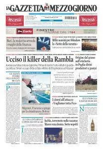 La Gazzetta del Mezzogiorno Bari - 22 Agosto 2017