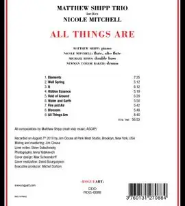 Matthew Shipp Trio invites Nicole Mitchell - All Things Are (2019) {RogueArt ROG-0088}