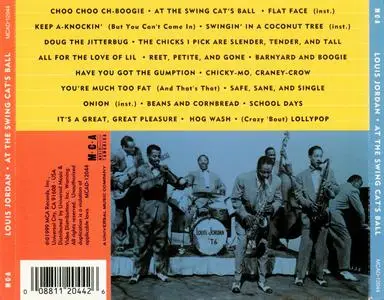 Louis Jordan - At The Swing Cat's Ball (1999) {MCA Records MCAD-12044 rec 1938-1954}