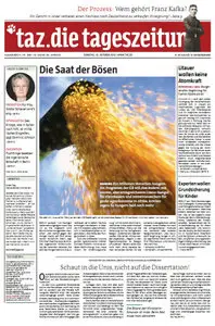 Tageszeitung TAZ vom 16 Oktober 2012