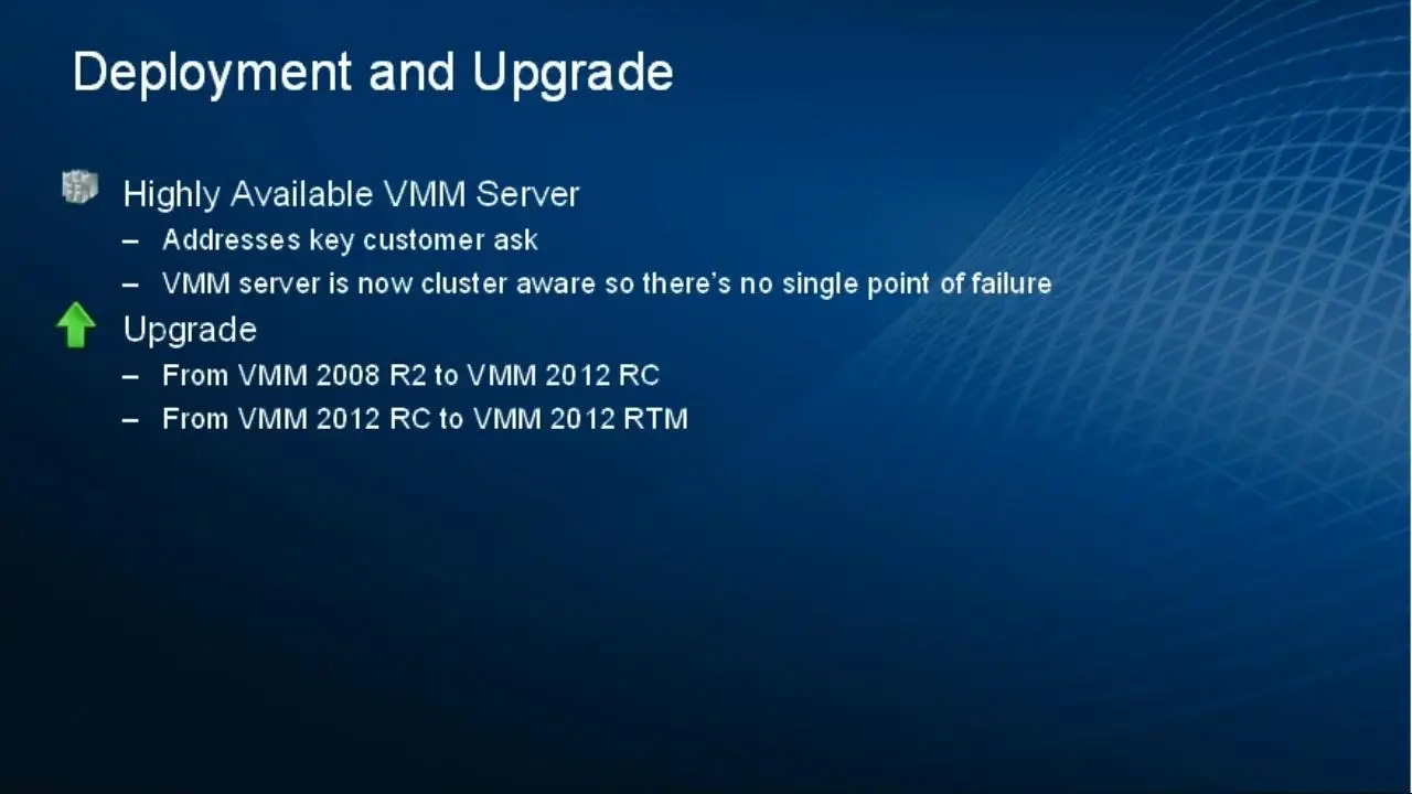 System Center 2012: Virtual Machine Manager (VMM)