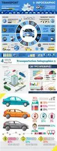 Vectors - Transportation Infographics 3