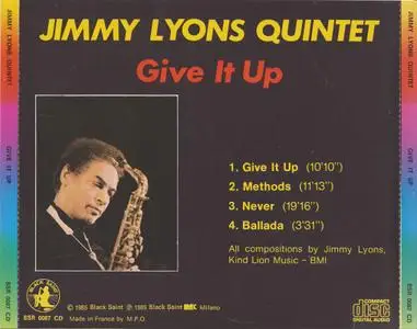 Jimmy Lyons Quintet - Give It Up (1993)