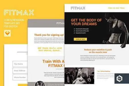 CM - FITMAX Lead Generation Template Set 1145711