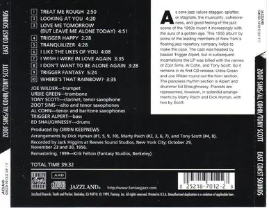 Zoot Sims - East Coast Sounds (1956) [Remastered 1999]