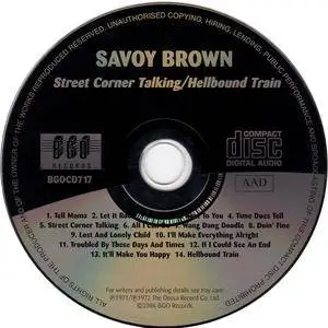 Savoy Brown - 'Street Corner Talking' (1971) + 'Hellbound Train' (1972) 2 LP in 1 CD, Remastered 2006