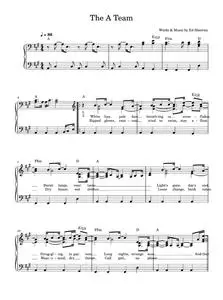 The A Team - Ed Sheeran (Easy Piano)