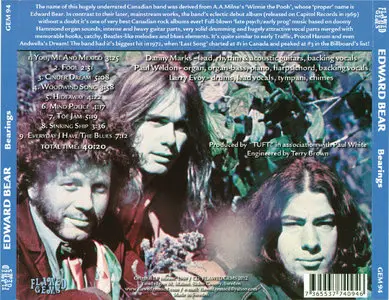 Edward Bear - Bearings (1969) [Reissue 2012]