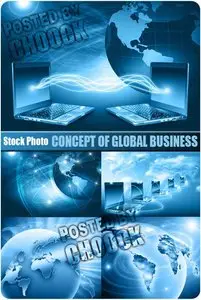 Stock Photo: Concept of global business
