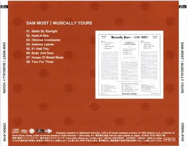 Sam Most - Musically Yours (1956) {2014 Japan Bethlehem Album Collection 1000}