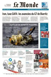 Le Monde du Mercredi 28 Août 2019