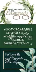 Evergreedy Font