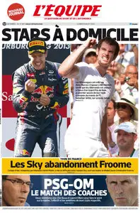 L'Equipe - Lundi 8 Juillet 2013