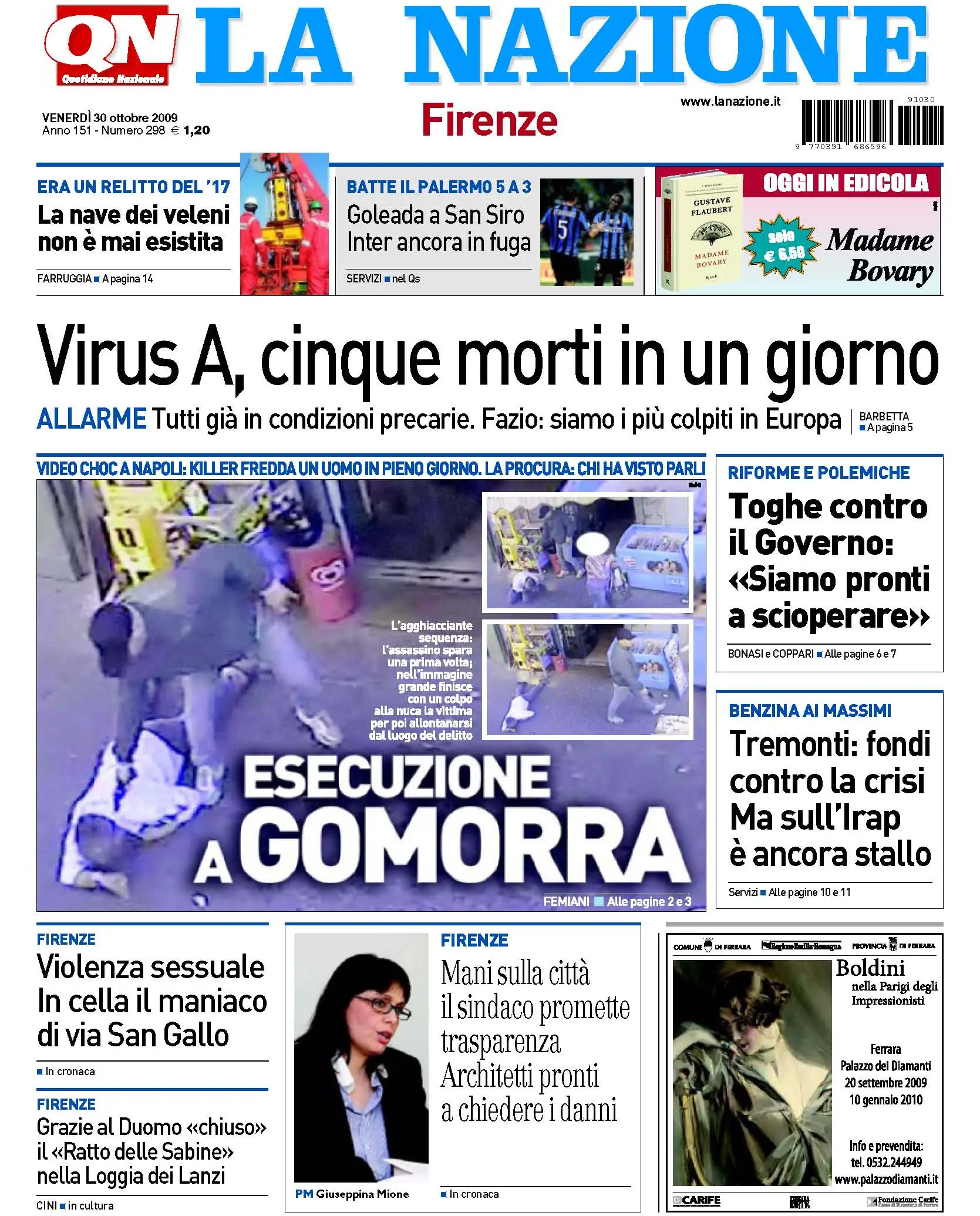 La Nazione 30 Ottobre 2009