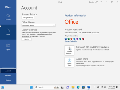 Windows 11 Pro 22H2 Build 22621.2428 (No TPM Required) With Office 2021 Pro Plus Multilingual Preactivated October 2023