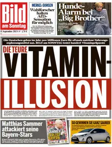 Bild Zeitung vom 15 September 2013