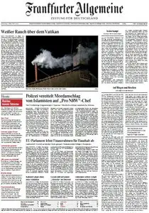 Frankfurter Allgemeine Zeitung vom Donnerstag, 14. März 2013
