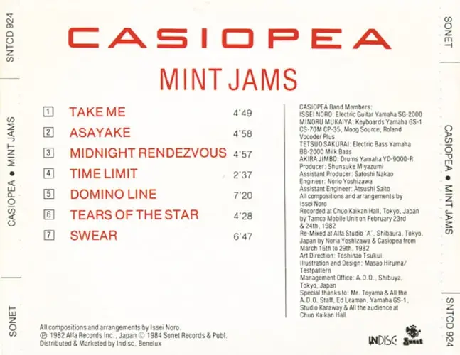 Casiopea Mint Jams (1982) {1989 / AvaxHome