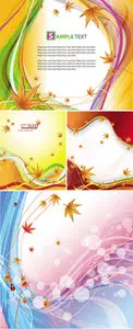 Autumn Leaves Backgrounds Vector