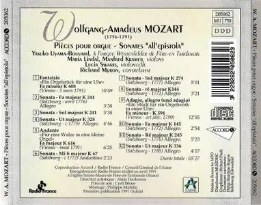 Yasuko Uyama-Bouvard - Mozart: Pièces pour Orgue, Sonates all’epistola (1991)