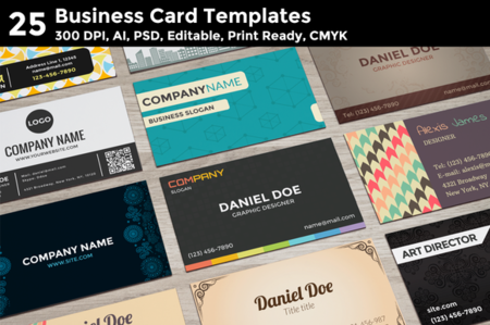 CreativeMarket - 25 Business Card Templates