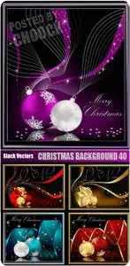 Christmas background 40 - Stock Vector