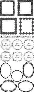 Vectors - Ornamental Floral Frames 30