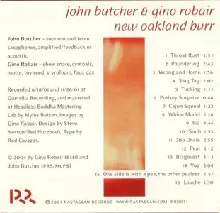 John Butcher & Gino Robair - New Oakland Burr (2004)